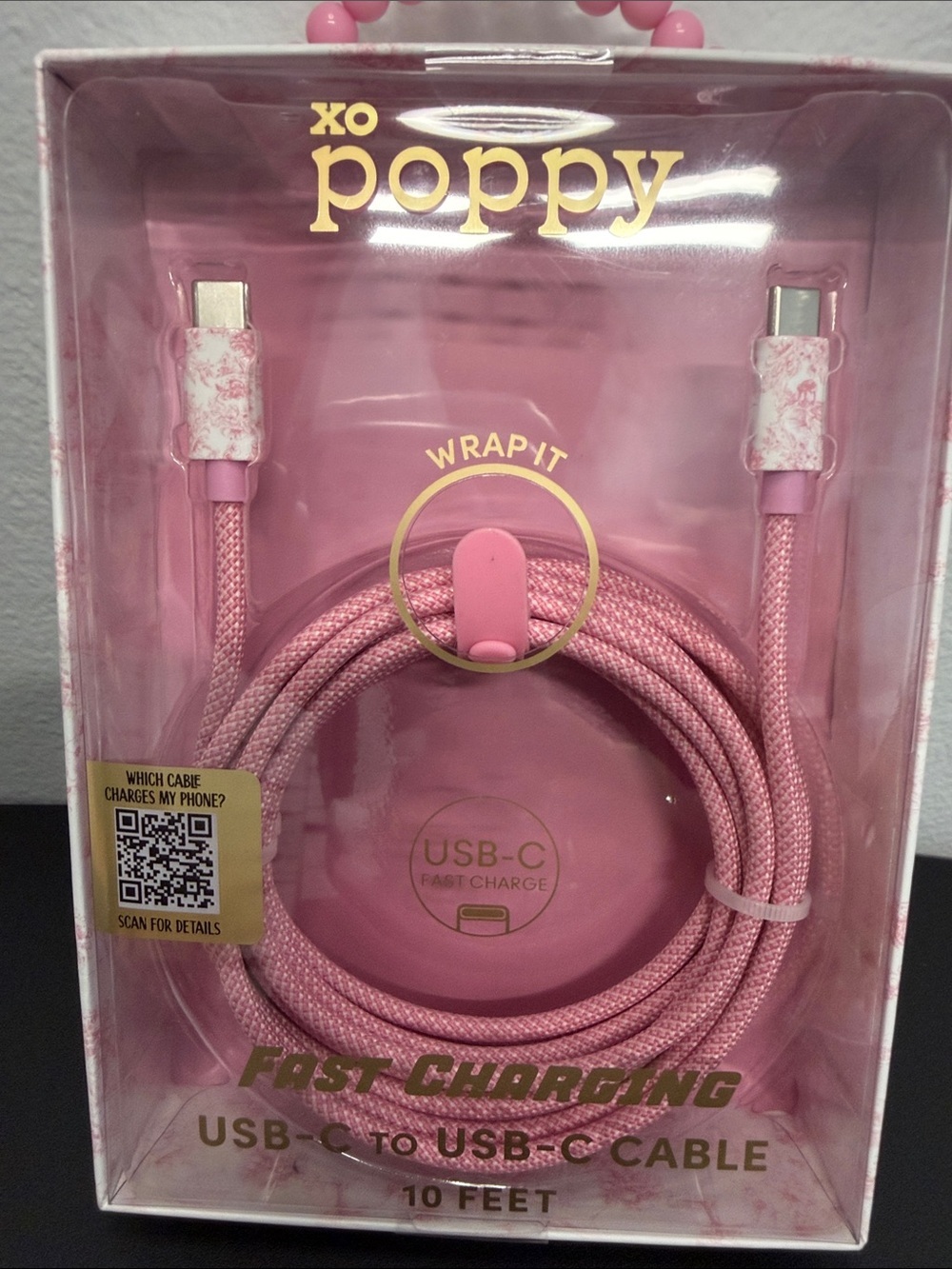 XO Poppy | Vintage Pink Floral iPhone 16 Pro Max MagSafe Case + USB-C Cable 🌸 - Picture 6 of 10